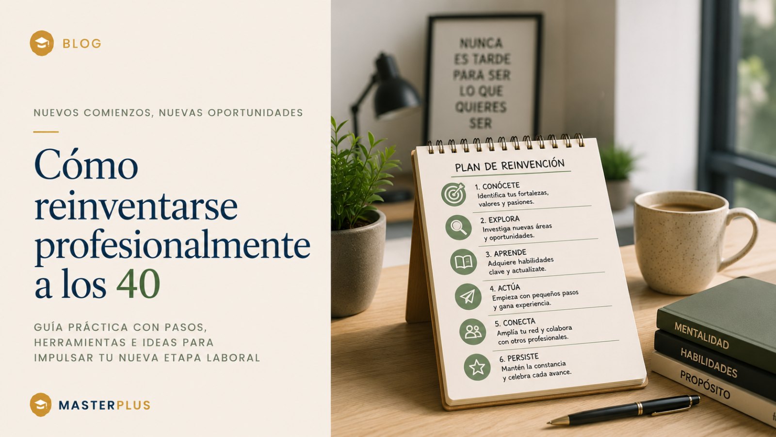 Cómo reinventarse profesionalmente a los 40
